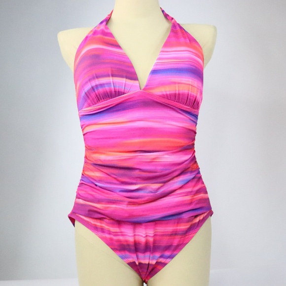 Lauren Ralph Lauren Printed One-Piece - R009 - Picture 2 of 6